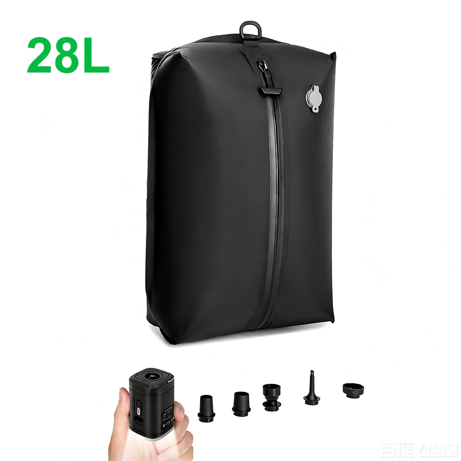 Vacuum Bags for Travel Luggage with Pump (DOUBLE CLICK to Start),Reusable Space Saver Waterproof Compression Bags for Suitcase